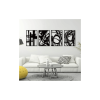 4 Pack Black Abstract Metal Wall Art, Minimalist Décor Single Line Art Wall Décor, 3D Textured Metal Wall Sculptures