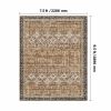 Area Rug, 7.5 x 9.5 ft Large Washable Rug, Non-Slip and Tear-Resistant Soft Carpet, Pet & Child Friendly Vintage Area Rugs, Indoor Mat for Bedroo
