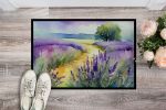 NEW Lavender in Watercolor Doormat Front Door Mat Indoor Outdoor Rugs for Entryway, Non Slip Washable Low Pile, 18H X 27W