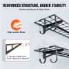 Garage Storage Shelving, 2 Pack, 4 x 1 ft Heavy Duty Garage Shelves Wall Mounted, 400 lbs Load Capacity(Total) Garage Storage Rack Floating Shelv