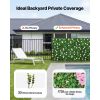 Artificial Luxury Flower Wall Backdrop, 2 PCS, Each Panel 2 x 8 ft, Gorgeous 3D Silk Floral Backdrop Pet Friendly
