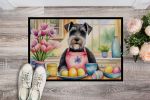 NEW Decorating Easter Schnauzer Doormat Front Door Mat Indoor Outdoor Rugs for Entryway, Non Slip Washable Low Pile, 18H X 27W