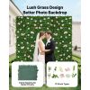 Artificial Luxury Flower Wall Backdrop, 2 PCS, Each Panel 2 x 8 ft, Gorgeous 3D Silk Floral Backdrop Pet Friendly