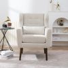 Modern Accent Chair Upholstered Foam Filled Living Room Chairs Comfy Reading Chair Mid Century Modern Chair with Chenille Fabric Lounge Arm Chair