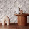 Boho Sand Monstera Leaf Abstract Plants Modern Peel and Stick Wallpaper Wall Decor Self Adhesive Wall Paper Stick on Easy Peel Off Contact for Re