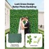Artificial Plant Wall, 4 PCS, Each Panel 2 x 8 ft Artificial Boxwood Panels, Sun Protection Greenery Backdrop Privacy Hedge Fence