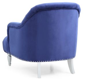 Charming One-Seater Blue Armchair