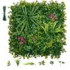 Artificial Plant Wall, 16PCS 20 x 20 in Artificial Boxwood Panels, Greenery Backdrop Privacy Hedge Fence with Sun Protection