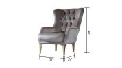 Modern Style Chair in Taupe