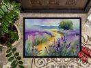 NEW Lavender in Watercolor Doormat Front Door Mat Indoor Outdoor Rugs for Entryway, Non Slip Washable Low Pile, 18H X 27W