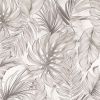 Boho Sand Monstera Leaf Abstract Plants Modern Peel and Stick Wallpaper Wall Decor Self Adhesive Wall Paper Stick on Easy Peel Off Contact for Re