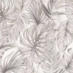 Boho Sand Monstera Leaf Abstract Plants Modern Peel and Stick Wallpaper Wall Decor Self Adhesive Wall Paper Stick on Easy Peel Off Contact for Re