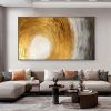 Hand Painted Oil Painting Abstract Gold Texture Oil Painting on Canvas Original Minimalist Art Golden Decor Custom Painting Living Room Home Deco