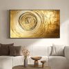Hand Painted Oil Painting Original Gold Texture Oil Painting on Canvas Large Wall Art Abstract Minimalist Painting Golden Decor Custom Painting L