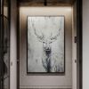 Hand Painted Oil Painting Hand Painted Rich Deer Oil Painting On Canvas Animal Pattern Decorative Painting Classical Porch Mural Handmade Art Liv